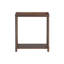 Ensemble de 2 tables d'appoint étroites avec tablettes, châtaignier antique-129460157