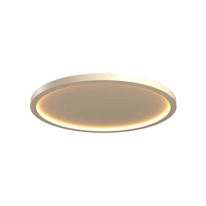 Plafonnier encastré 1 lumière DEL Naiá, H 2,54 po x l 21,26 po x P 21,26 po, Cappuccino biologique