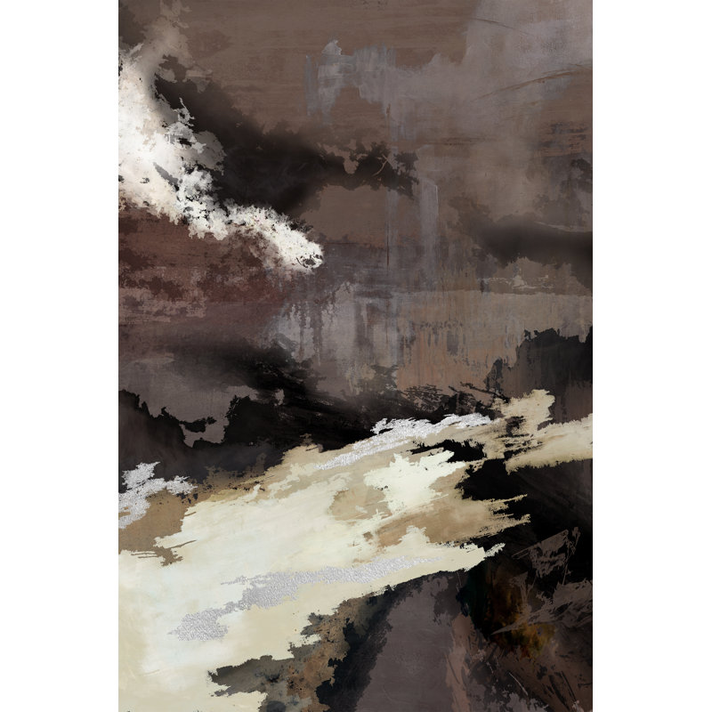 «Affirmative Delusion (GS)» par Jean Kenna - impression, H 71 po x l 47 po, Argent doré