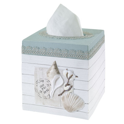 Farmhouse Shell Bath Tissue Box Cover