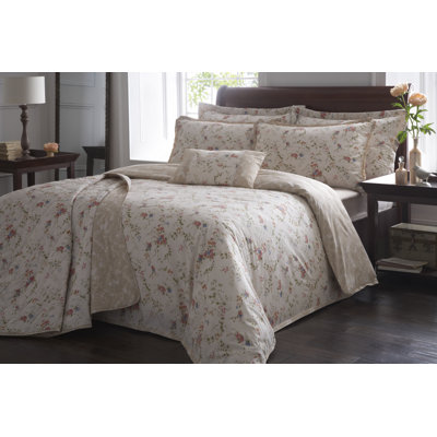 Polyester Floral Duvet Cover Set with Pillowcases Included