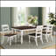 Ensemble de chaises d'appoint à dossier échelle cacao foncé et blanc combinant élégance classique, durabilité moderne et sièges confortables