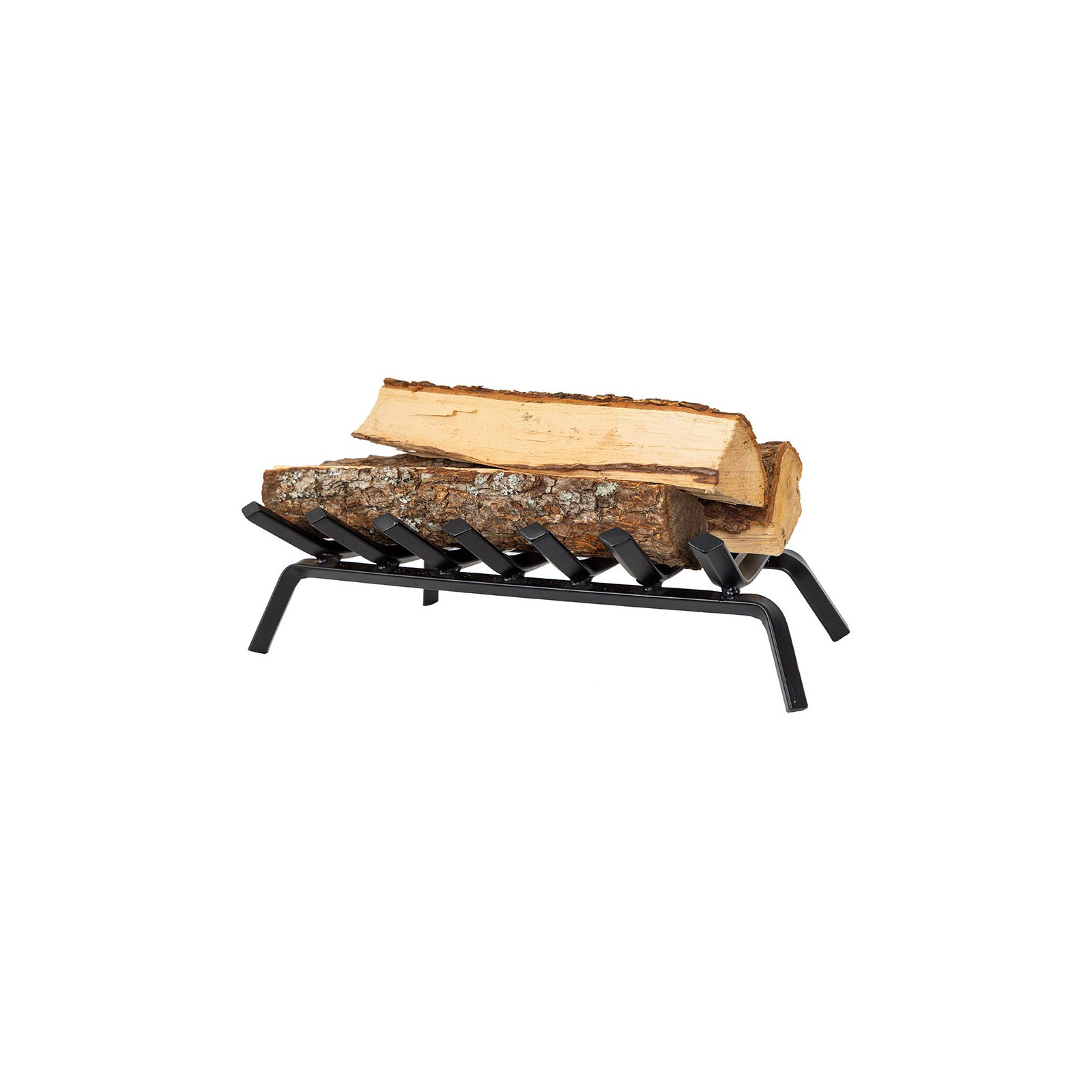 Country Living Steel Fireplace Log Grate, 7.50" H x 22.25" W x 11.25" D