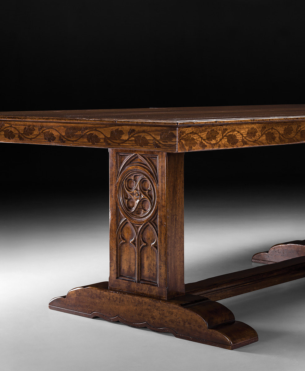 David Michael Extendable Walnut Solid Wood Dining Table - Wayfair Canada