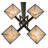 Kidsgrove 4 - Light Steel Dimmable Square / Rectangle Chandelier-1577843193