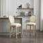 Ensemble de 2 tabourets de bar en bois massif avec tabourets de bar en bois massif
