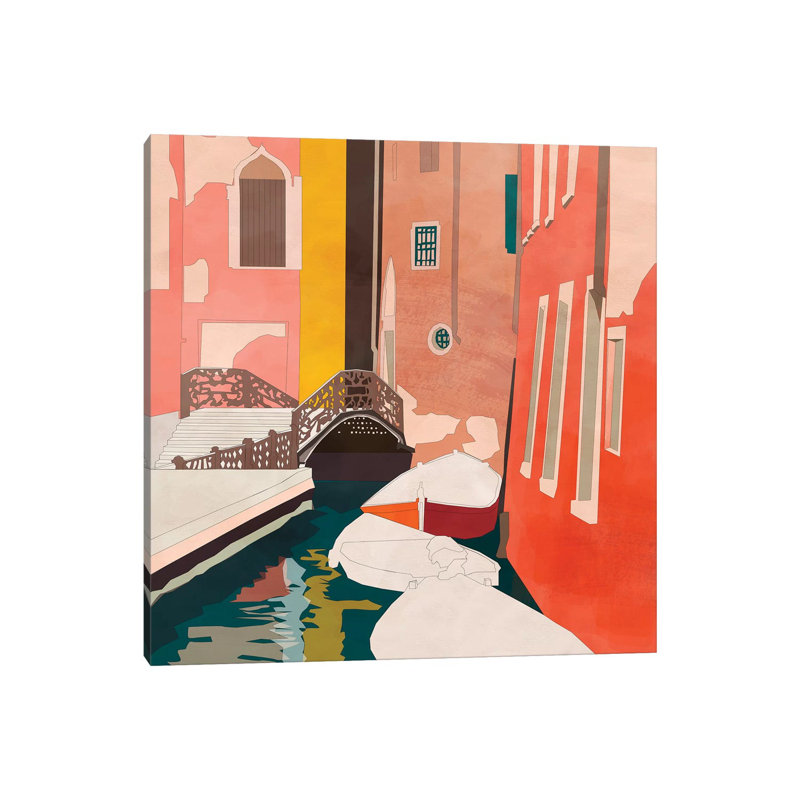 «Venice» par Ana Rut Bré - impression d'art graphique, Aucun mat, H 37 po x l 37 po x P 1,5 po, Toile tendue