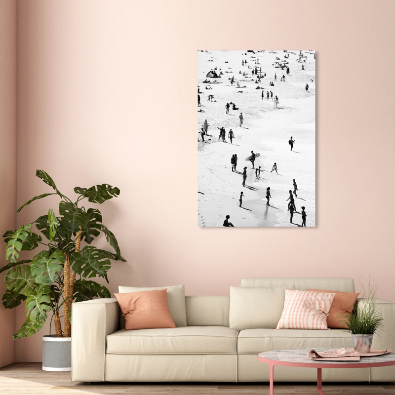 Nautical And Coastal Best Coast, Coastal Black Print by Oliver Gal, Wrapped Canvas, 54" H x 36" W