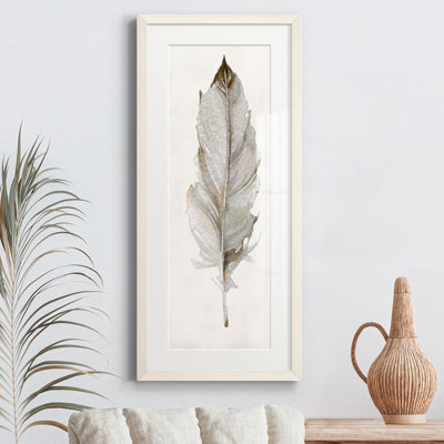 Peinture sur papier encadrée