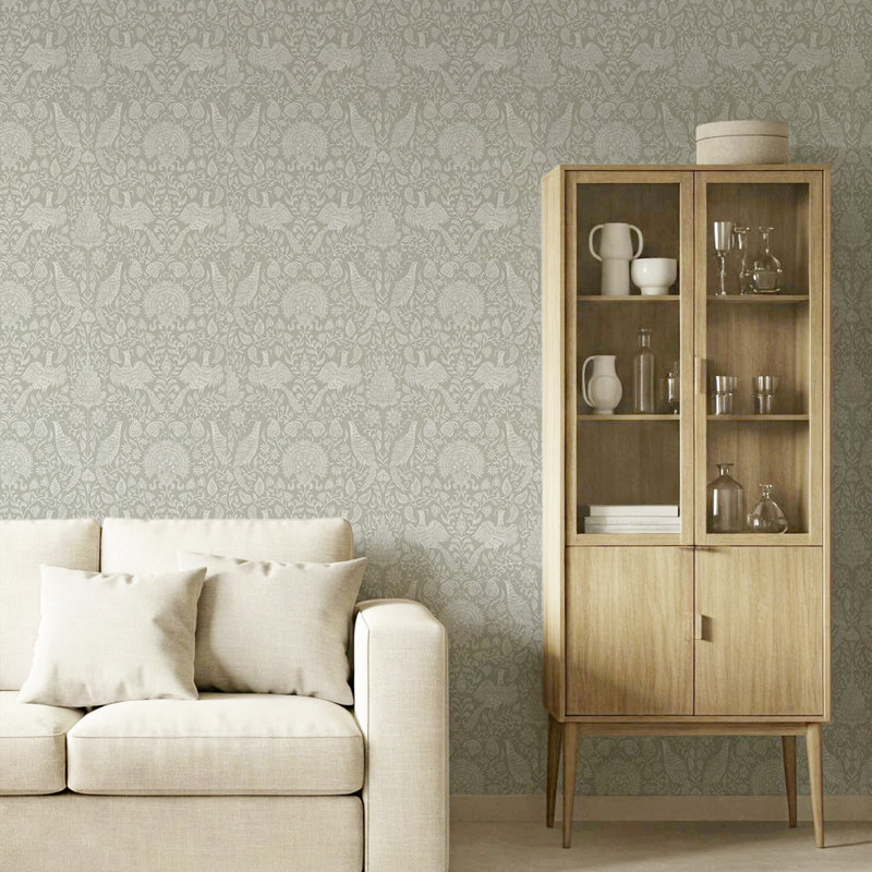 Superfresco Easy Wren Buttermilk Wallpaper, Green