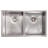 ZLINE 33 in. Anton Undermount Double Bowl Satin Stainless Steel Kitchen Sink with Bottom Grid (SR50D-33S)