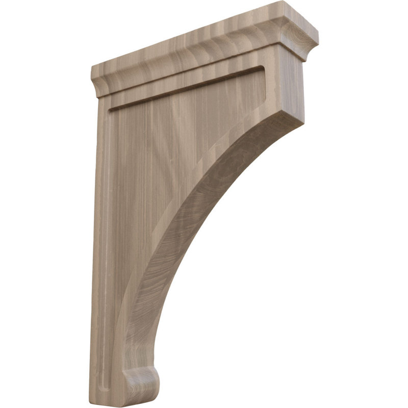 Support en bois Gomez, Noyer, H 12 po x l 2,5 po x P 8 po