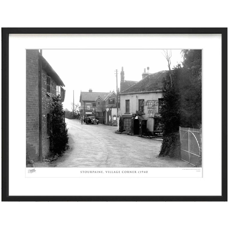 Stourpaine, Village Corner C1940 1 Piece Single Picture Frame Wall Art, 60cm H x 80cm W x 2.3cm D