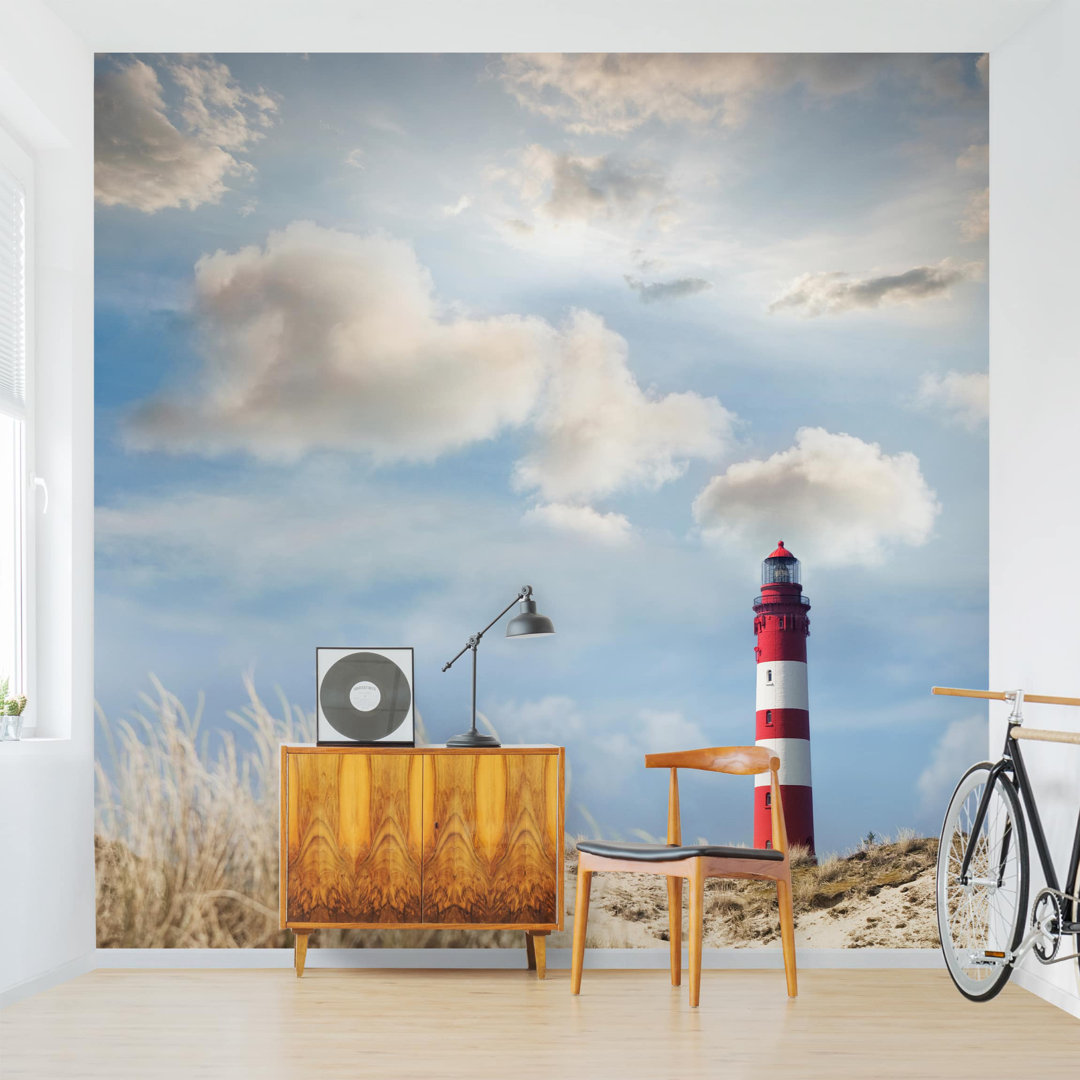 Lighthouse in the Dunes 2.88m x 2.88m Textured Matt Peel & Stick Wall Mural