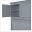 Lit escamotable double pleine grandeur avec armoires supérieures, gris-1513403314-1513403315