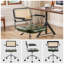 Chaise de bureau pivotante en similicuir Ayris-2021555489