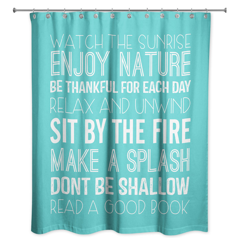 Rideau de douche simple lake house rules Aurora