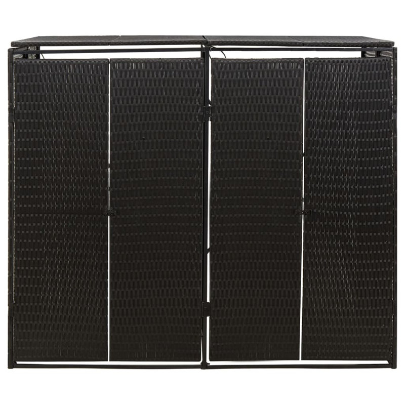 4.59 ft. W x 2.63 ft. D Traditional Garbage Shed, Black