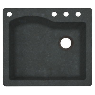 25'' L Single Bowl Quartz Kitchen Sink