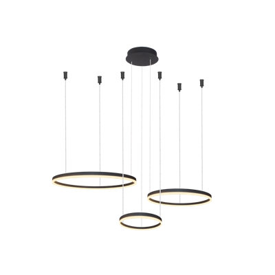 3 - Light LED Crystal Pendant