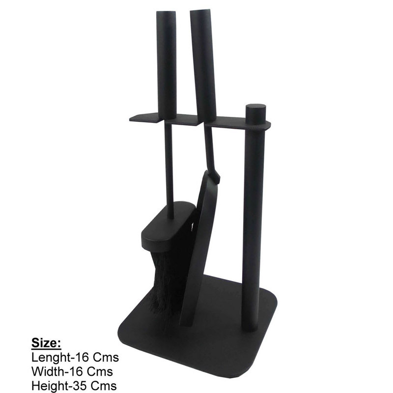 Ceyana Iron Fireplace Tool Set