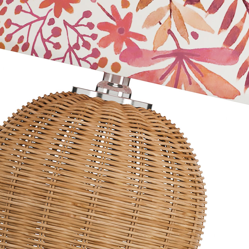 Lampe de table en rotin Arcola