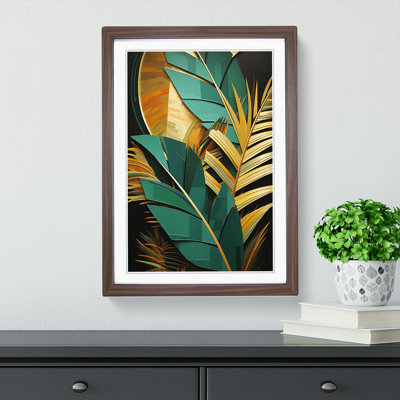 Palm Leaf Constructivism - Framed Print