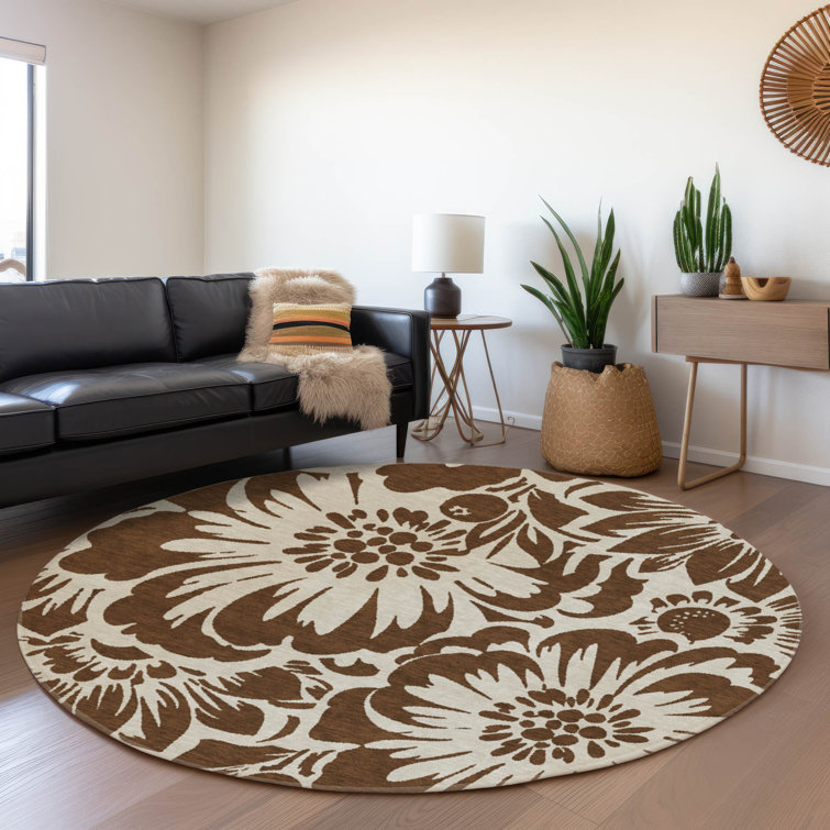 Premium Machine Washable Cerrito AMF551 Brown Rug