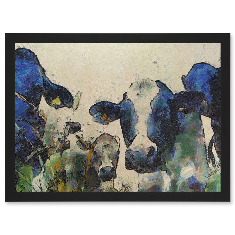 Nature Cow Cattle Farm Animal - Single Picture Frame Painting