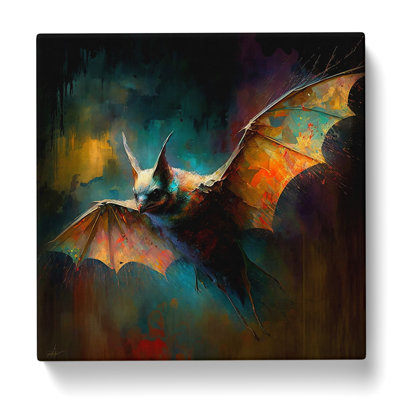 Bat Impressionism - Wrapped Canvas