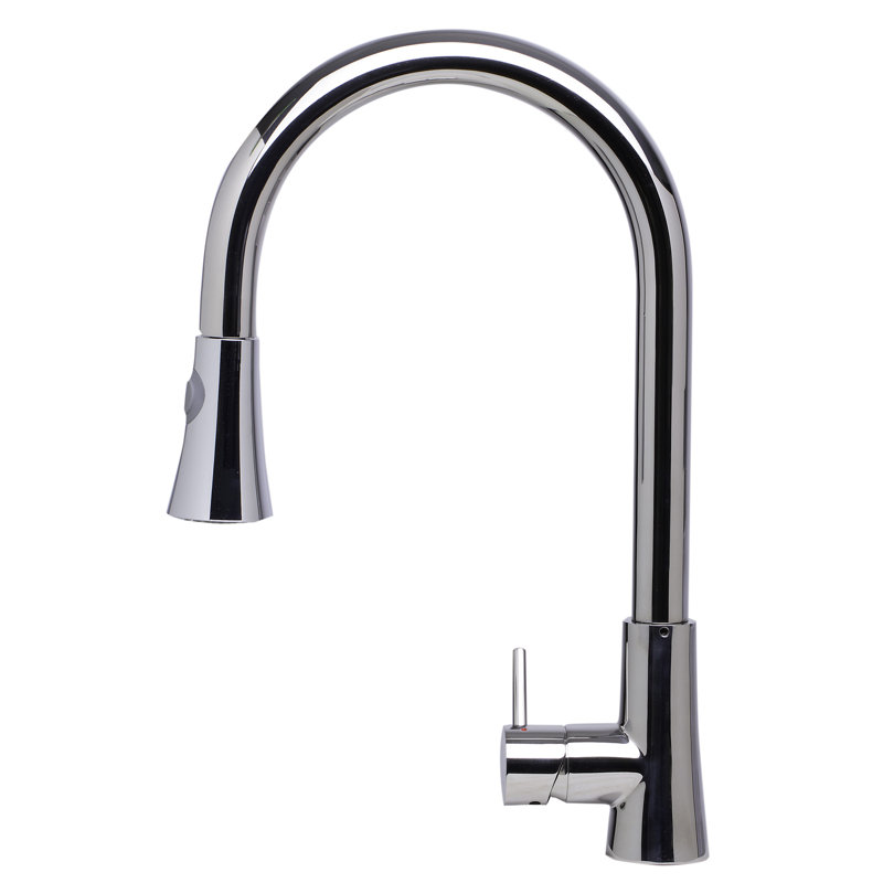 Alfi Brand Pull Down Kitchen Faucet, Polished Stainless Steel