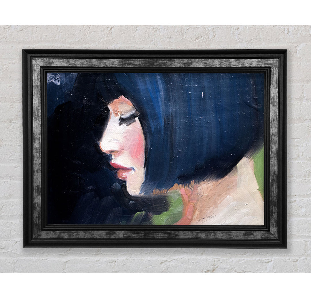 Bob Hair Cut Woman - Einzelner Bilderrahmen Kunstdrucke