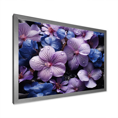 " Violets In Amethyst Hues Grow Alongside I "
