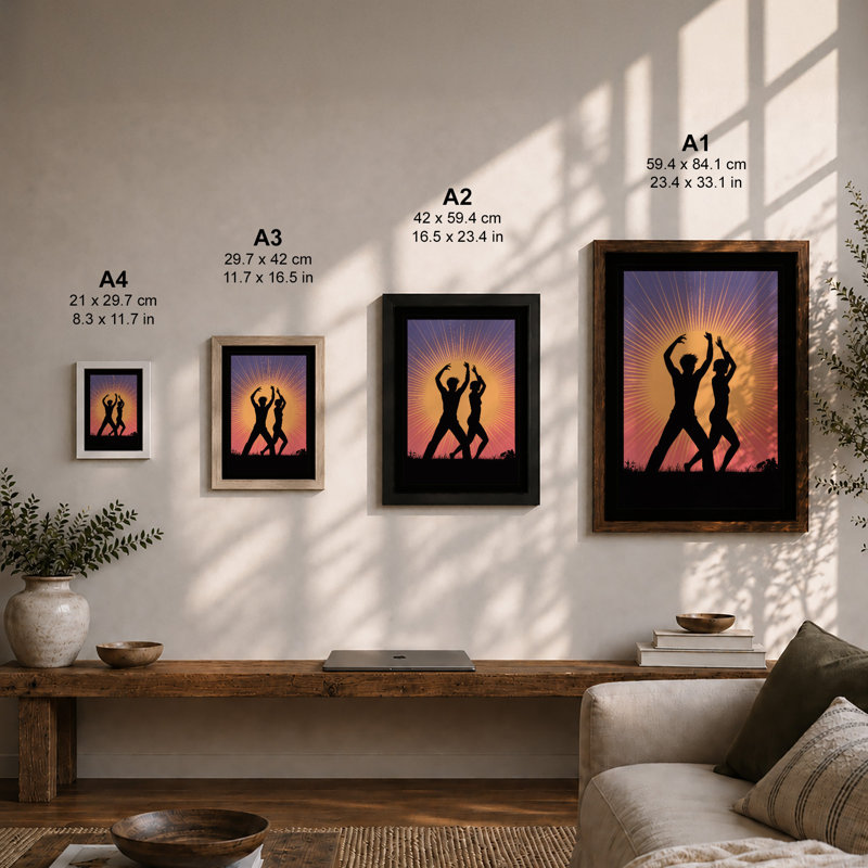 Triumph at Sunset Modern - Framed Print, A3 - 42.0 x 29.7 cm, Unframed