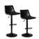 Halima Swivel Upholstered Adjustable Height Counter Stool with Metal Frame