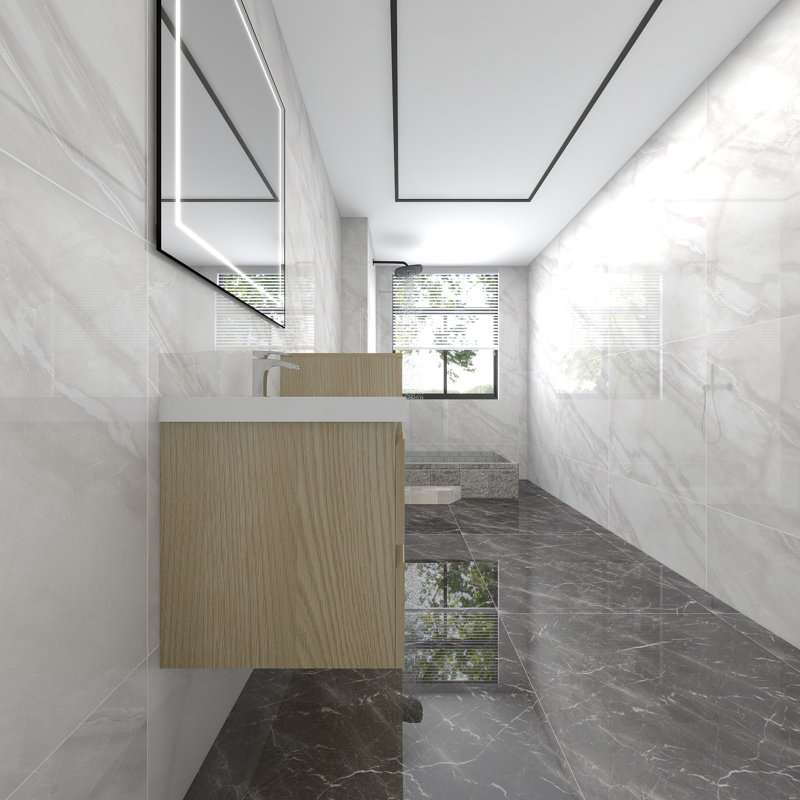 Ensemble de meuble-lavabo mural simple 43 po Moreno Bailey