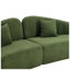 Canapé courbé en chenille 4 places l 108,26 po x P 38,4 po x H 34,65 po Aurelia