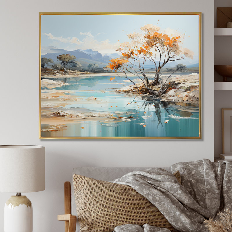 Impression sur toile Rivers, Toile tendue, H 24 po x l 32 po x P 1 po