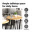  Side Table Set 2 Pcs Old Wood And Black 50 X 50 X 50.5 Cm-2071023650