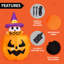 Joyeux fantôme d'Halloween gonflable 5 pi sur citrouille