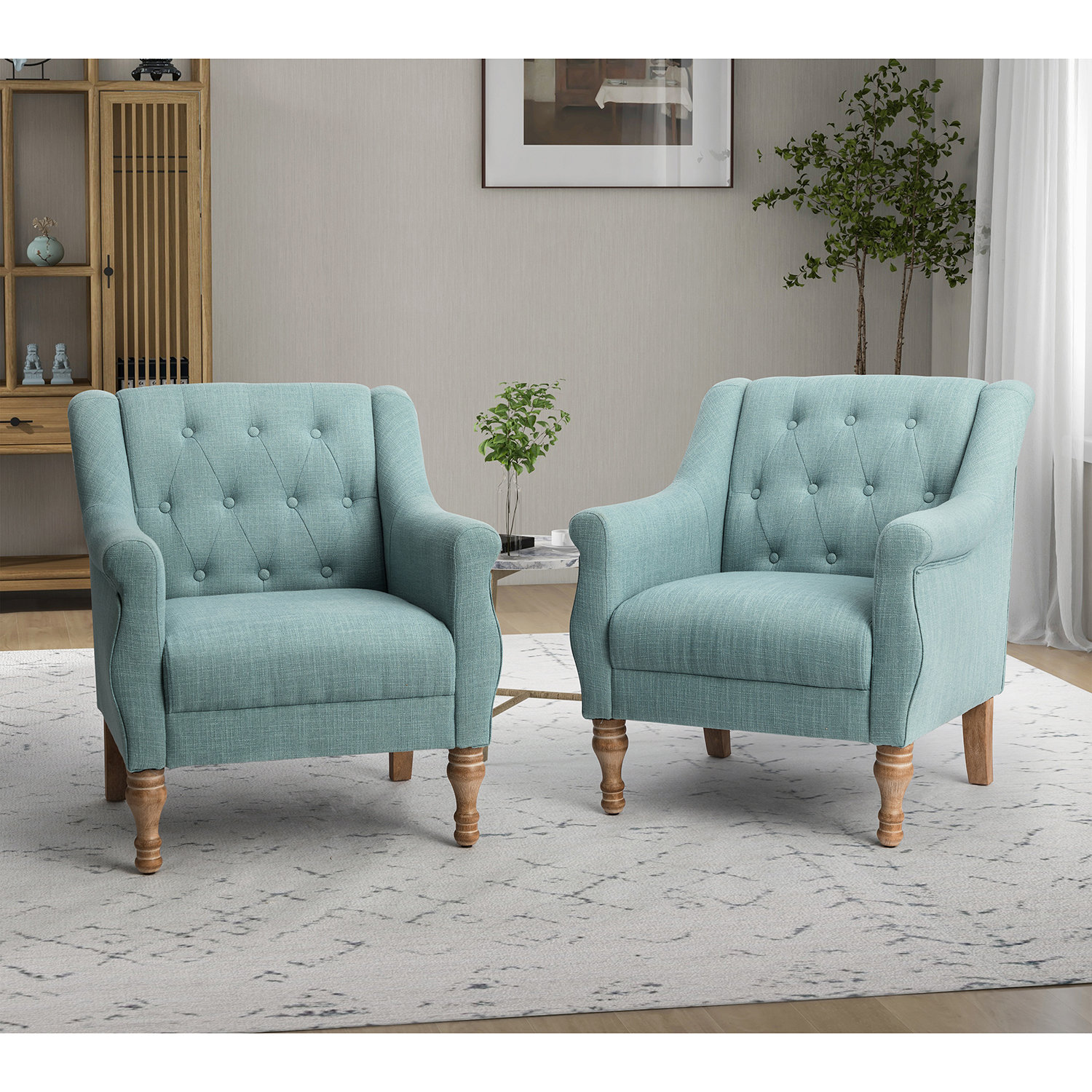 Duck egg 2025 blue accent chair