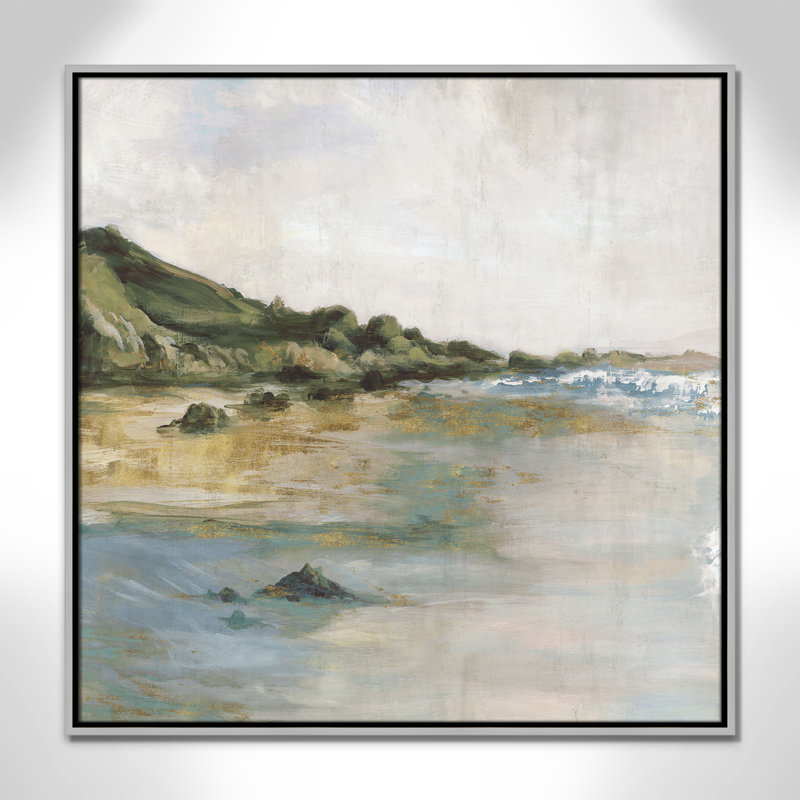 «Cordoba Tide’s Edge» par, H 31,5 po x l 31,5 po, Argent argent