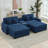 Cottie Corduroy U-Shaped Sectional Reversible-96766410