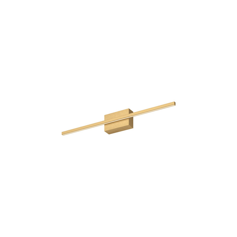Barre d'éclairage de salle de bain 1 lumière DEL à intensité variable Vega, Or