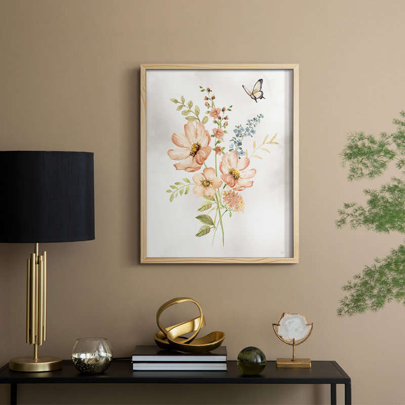 «Summer Arrangement II», reproduction encadrée - bois massif, H 30 po x l 24 po