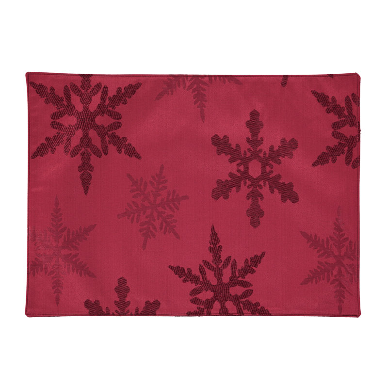 Nappe de Noël géométrique Almanza, Ivoire, L 84 po x l 60 po