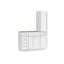 Disar 51'' Single Bathroom Vanity With Right Tall Linen Cabinet Dovetail Solid Wood Drawer Base Only-111379323