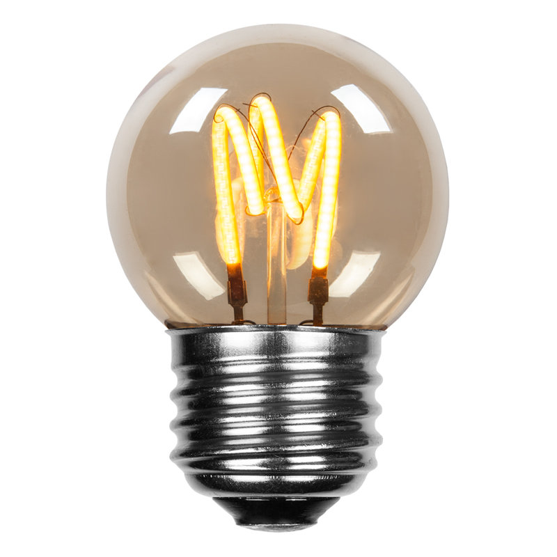 40 Watt Equivalent E26 Dimmable Edison Globe Light Bulb Amber