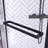 36" W X 36" D X 72" H Semi-Frameless Neo-Angle Corner Shower Door With Towel Bar And Clear Tempered Glass-116500250
