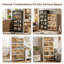 Armoire de rangement pliable tout-en-un Adelaine, 5 paniers de rangement en plastique 385QT-129422903-129422904